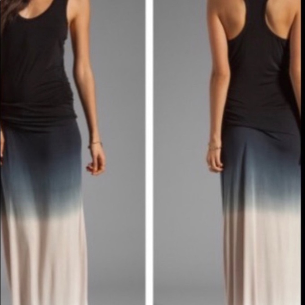 Young Fabulous & Broke black to cream maxi dress